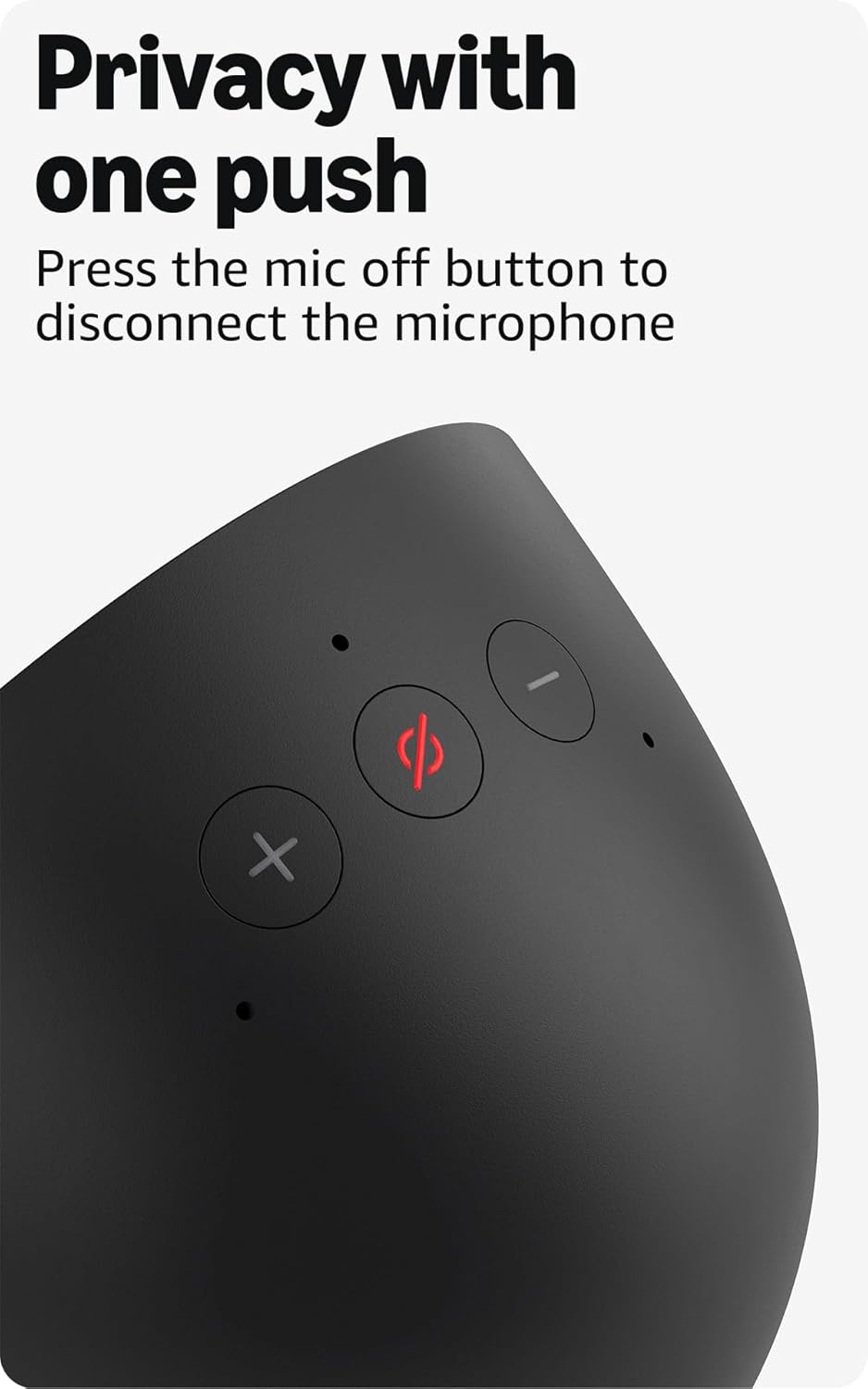 Echo Spot (newest model), Great for nightstands, offices and kitchens, Smart alarm clock with Alexa+ Early Access, Black