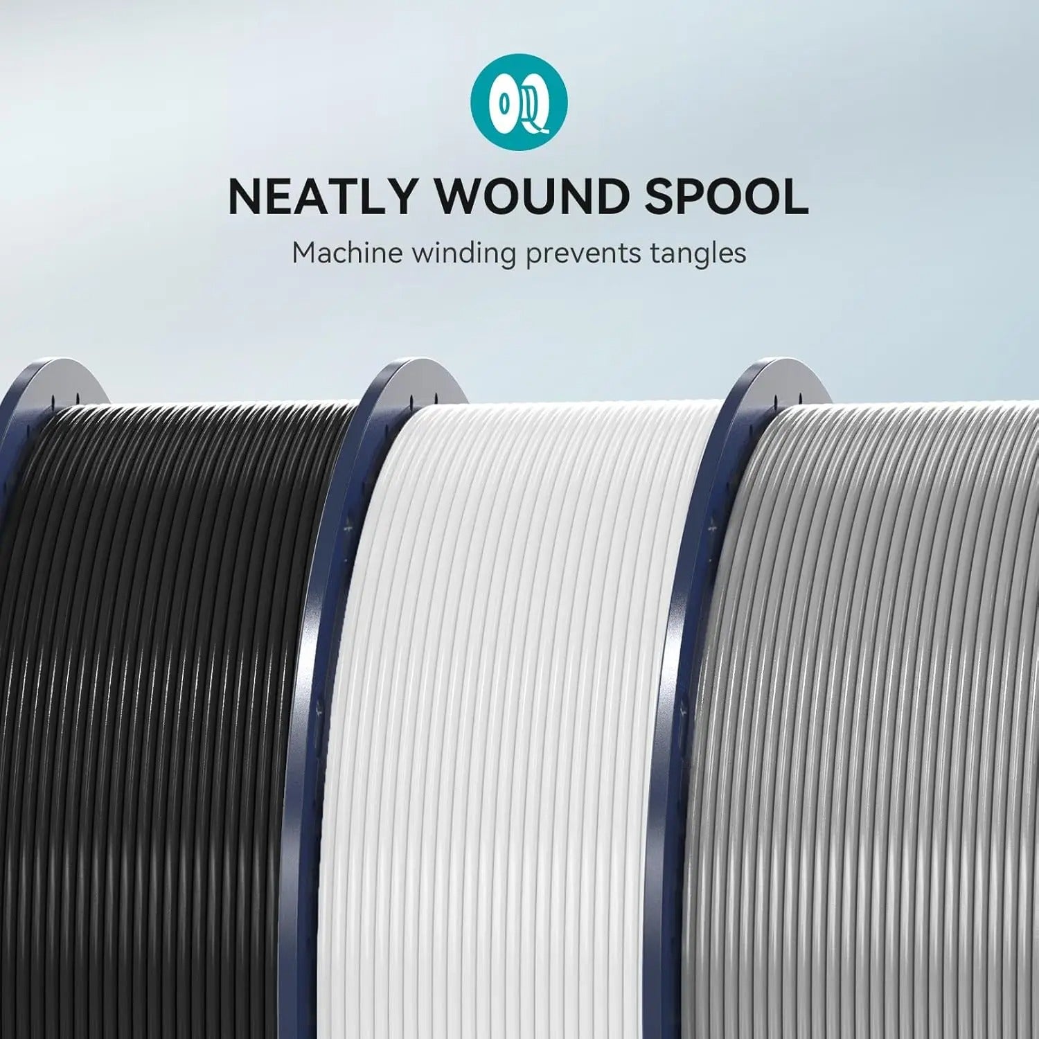 SUNLU PETG 3D Filament 1KG 3 Rolls 1.75mm +/-0.02MM 3D Printing Filament Neatly Wound Filament Vacuum Packing Fast Shipping